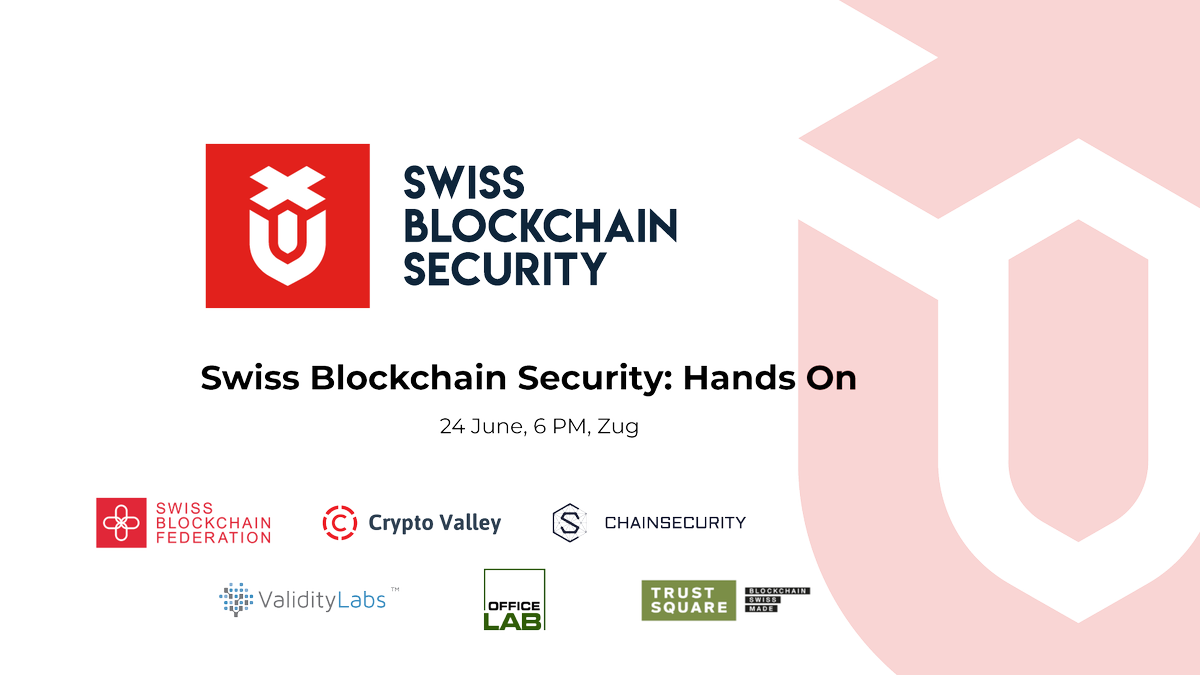 The 2nd edition of #SwissBlockchainSecurity is here! Join us for an evening of learning and interact with the leading minds in #blockchain #security in Switzerland. Limited space, secure your spot now👇
#SwissSecure
eventbrite.com/e/swiss-blockc…