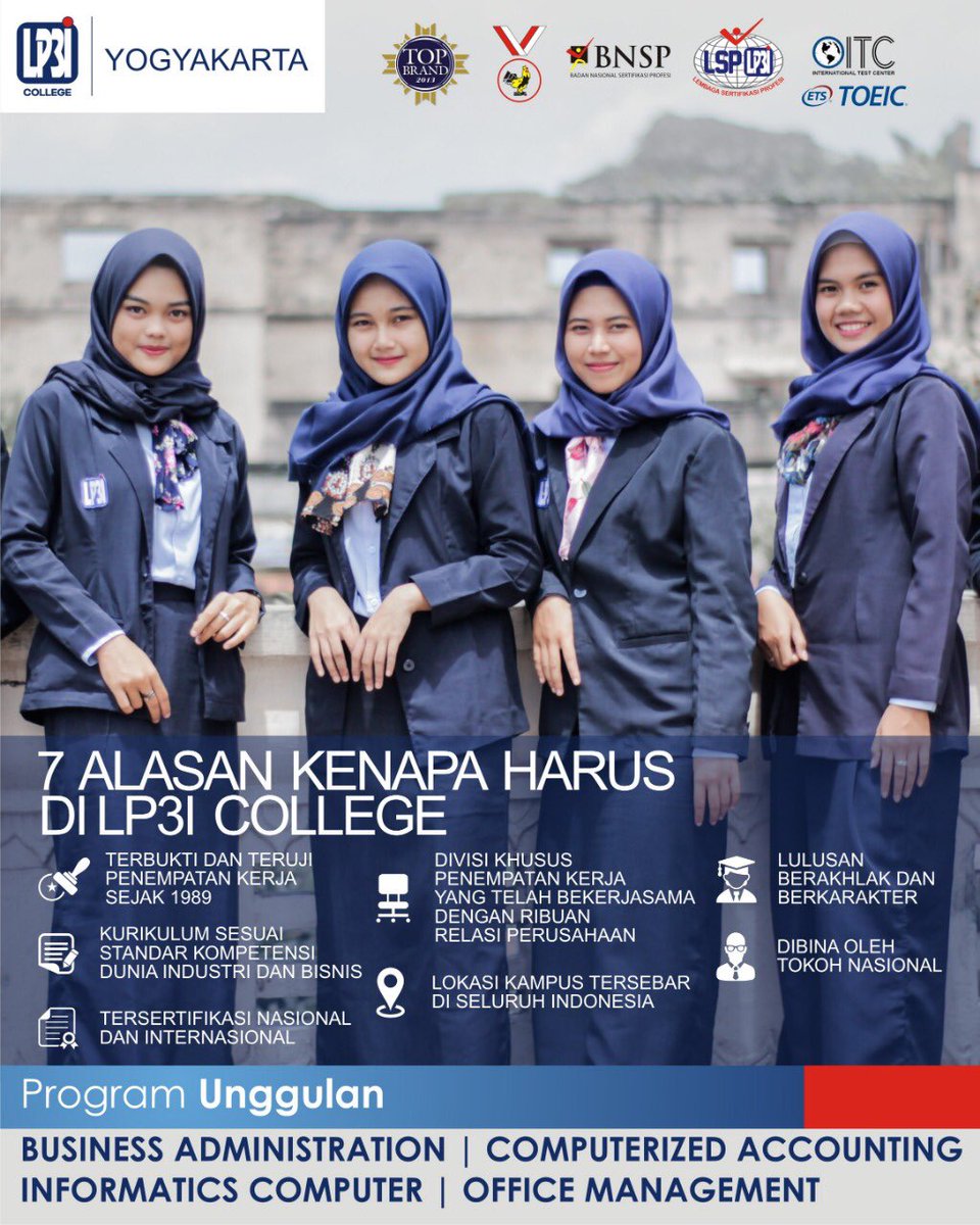LP3I_Yogyakarta's tweet photo. 7 Alasan Kenapa Harus LP3I Collage https://t.co/64TgmqULK9