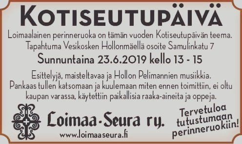 LoimaanMuseo's tweet photo. Paikallisia herkkuja ja pelimannimusiikkia! #Kotiseutu#Loimaa#Vesikosken#Hollonmäki#Kotiseutupäivä#Juhannus https://t.co/xCqH6B9zbJ