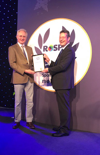CRDatGC's tweet photo. Philip Trehern collecting No.9 ROSPA for @GroundControlGC  at the #FacilitiesShow https://t.co/mA0EnGTvGL