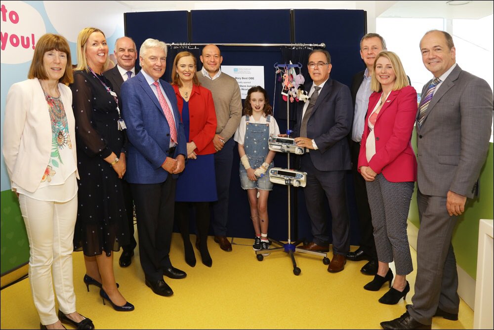 heartchildren_'s tweet photo. Our CEO Margaret Rogers was delighted to attend the opening of the Children’s Heart centre Belfast on Thursday last. The centre was opened by Rugby star Rory Best &amp; Aimee Brady, who is waiting for a heart transplant.❤️ #allisland #chd #organdonationawareness #teamhci https://t.co/JKNaINum3s