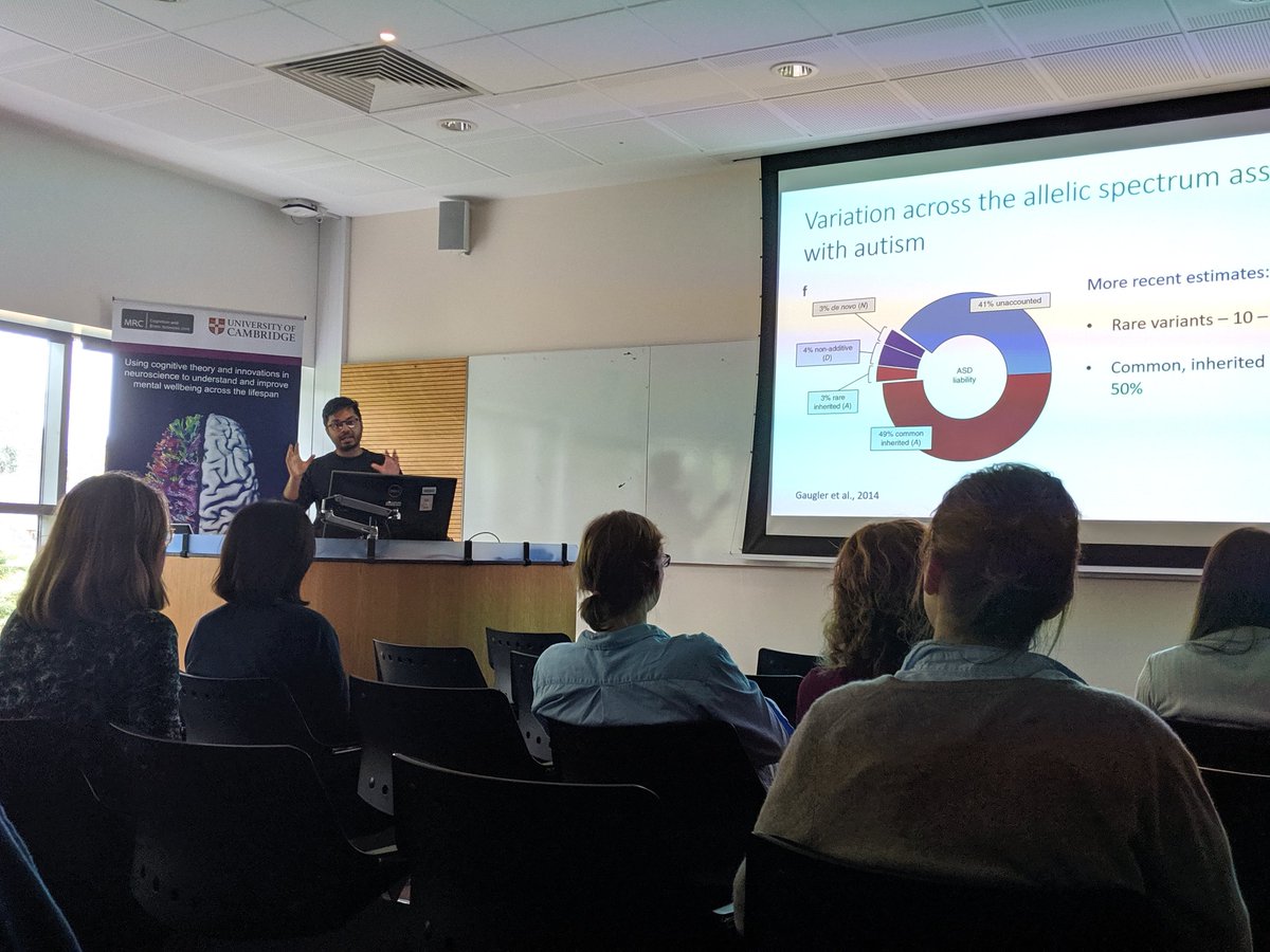 beckyneuro's tweet photo. Great stuff from @Warrier_Varun from @ARC_Cambridge underlining how we can utalise genetics to understand heterogeneity across the autism spectrum to begin to better understand individual differences. #BCD2019 @mrccbu https://t.co/sqdROzXJiC