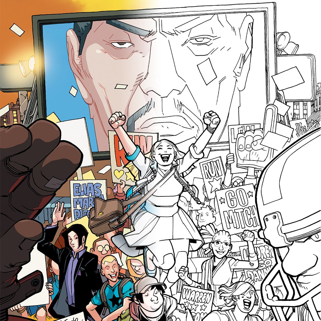 Bliss_Editions's tweet photo. Voici un extrait de la couverture de #ValiantHigh par #DavidLafuente et #BrianReber, avant et après la mise en couleurs !
⭐ En librairie le 05 juillet ! https://t.co/d4j2c1G9Jg