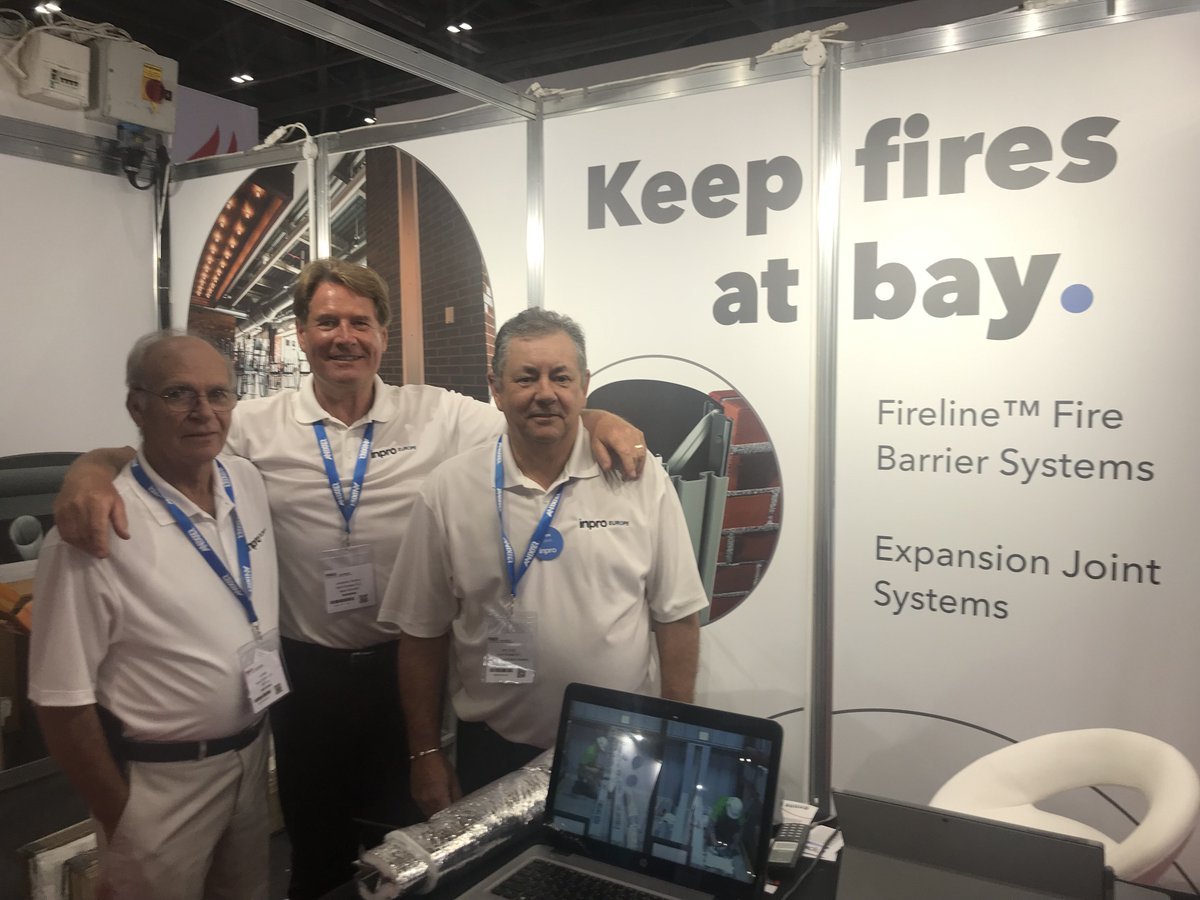 Come see us at the <a href="/FIREXIntl/">FIREX</a> in ExCel, London today-June 20th! Visit stand #FX322 to learn more about our industry leading Fireline™  Fire Barriers! <a href="/InproCorp/">Inpro</a> #FIREX19 #expansionjoint #firebarriers