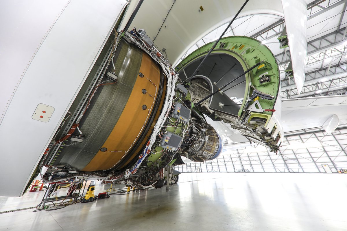 GE_Aerospace's tweet photo. Why does GE Aviation test engines on a 747? These questions and more on the GE Aviation blog. #GE9X #PAS19 #PAS2019 #AvGeek #aviation https://t.co/j6QX8Z0i1x https://t.co/44MKuTuIDH