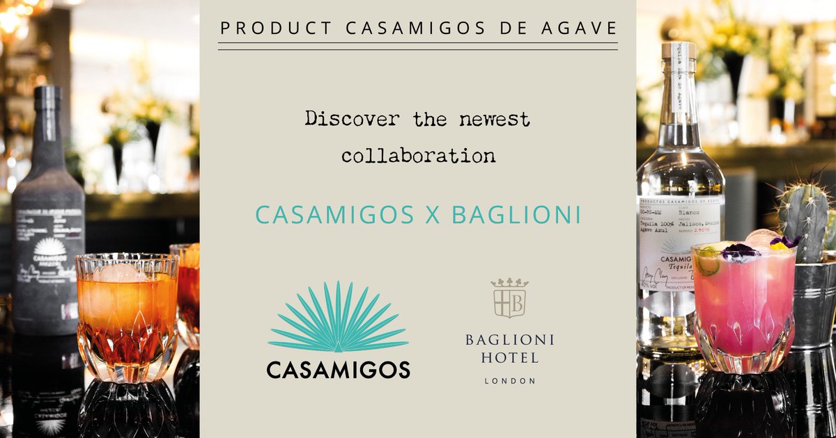 BrunelloLondon's tweet photo. We’ve partnered with award-winning tequila and mezcal brand @Casamigos to bring you an exclusive menu of carefully-crafted cocktails in honour of the new CASAMIGOS X BAGLIONI collaboration. Join us as we celebrate the summertime of two different countries at the B Bar. https://t.co/Ps99rDbKfG