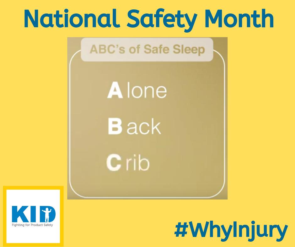 kidsindanger's tweet photo. Follow the ABCs of safe sleep: The baby should be alone, on their back, and in a crib, play yard or bassinet that meets a federal safety standard. #SafeTipTuesday #SafeSleep #NoBumperPads #WhyInjury #PreventChildInjury #NationalSafetyMonth #SayNoToBumpers https://t.co/4AMuov66Zx
