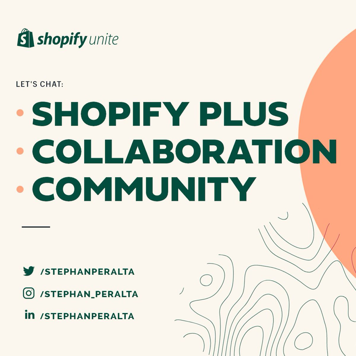 4/4 here we go #ShopifyUnite! Excited to see the ecosystem come together once again to better the #futureofcommerce. I'll be walking around the next few days, come say hi 👋