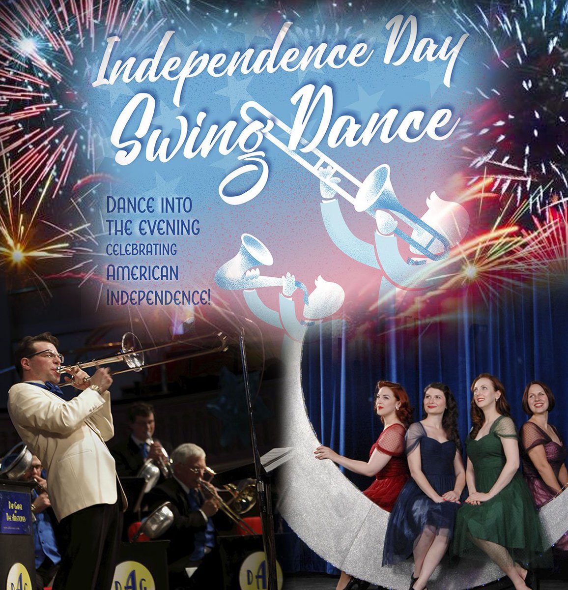 CharlesRiverMus's tweet photo. SWING! SWING! SWING! Jitterbug &amp; Boogie Woogie to celebrate our country's anniversary w/a great night of music &amp; dance at our INDEPENDENCE DAY SWING DANCE on June 28th! 

Live BIG BAND music courtesy Dan Gabel &amp; the Abeltones &amp; the MoonMaids! 

Tix https://t.co/AdHrlRVCXQ https://t.co/5T4Bohz9Ug
