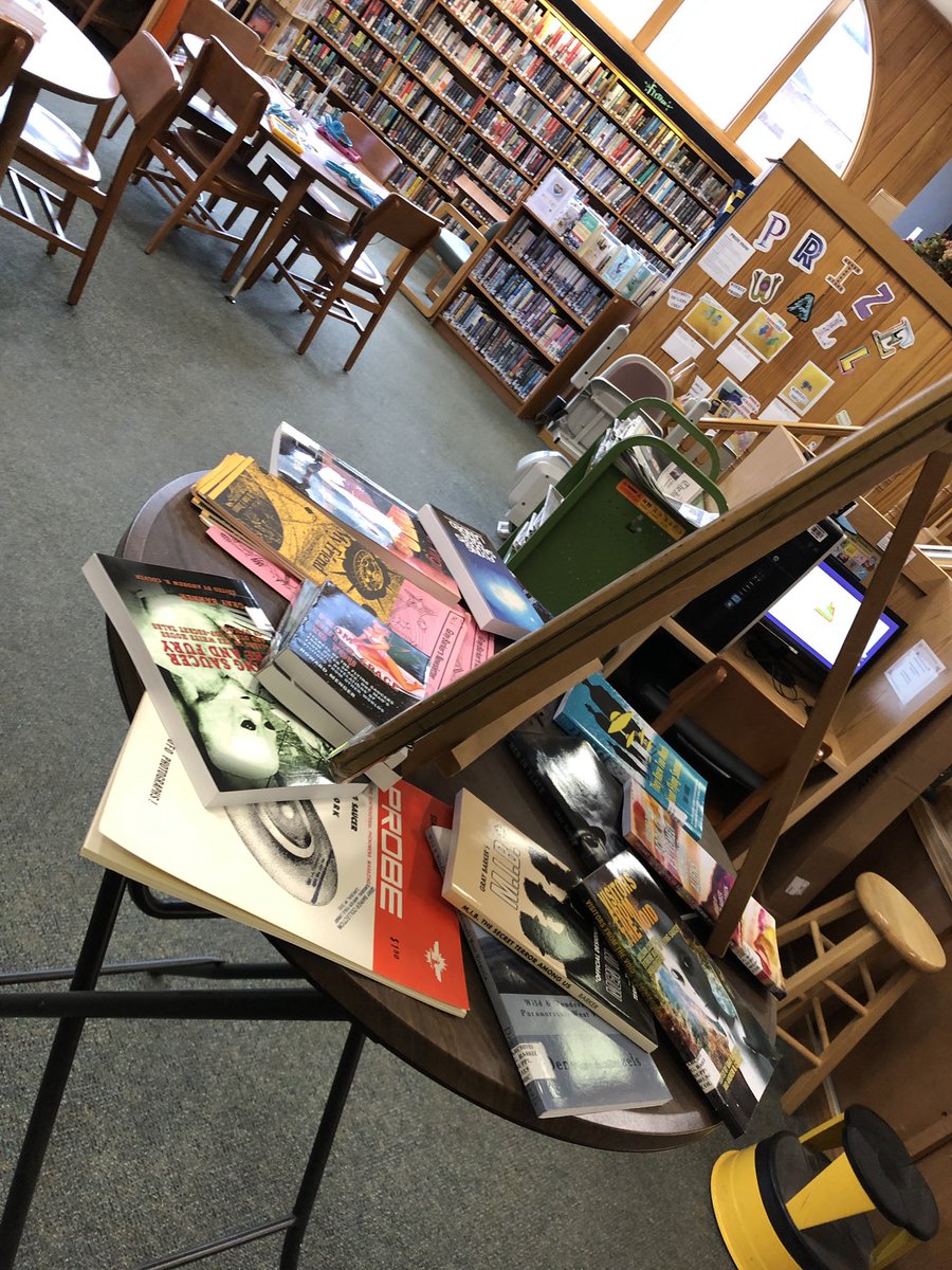 ERPublicLibrary's tweet image. So excited for tonight! Catherine Norko is giving a presentation all about Gray Barker and his works! Come learn about the beginnings of the conspiracy of the Men In Black! 6:00 P.M. here at Elkins-Randolph County Public Library!