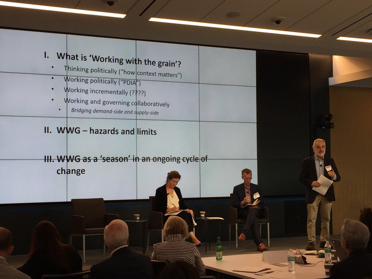 AbtGlobalImpact's tweet photo. “In thinking and working politically and working with the grain, we’re beginning to see a shift in the language of accountability to one of collaboration," notes @BrianLevy387.
#InnovationsInGovernance #TWP https://t.co/c313cmvZk5