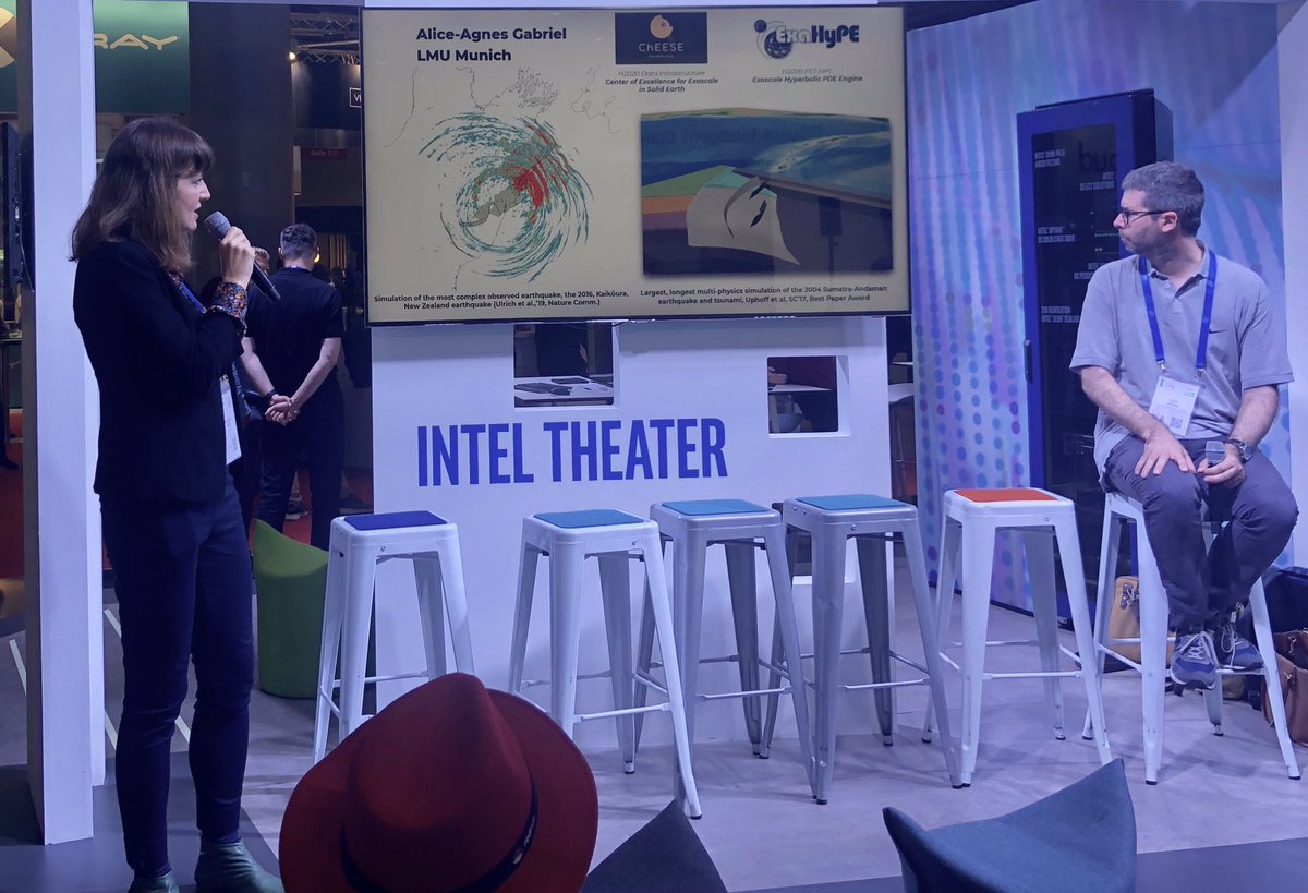 InSeismoland's tweet image. Discussing Earth Sciences as “Extraordinary use cases for Exascale” supercomputers  #HPC #ISC19 thanks Marie-Christine Sawley for the panel invite @intelhpc