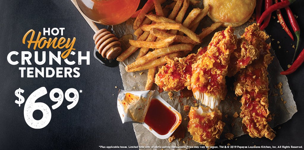 KenDomik's tweet photo. I’ll be reviewing Popeyes Hot Honey Crunch Tenders today for lunch and upload the video tomorrow. LIKE THIS POST on my “Instagram” https://t.co/7ShcTfepNk and I’ll add your like to Wednesdays video. @popeyesca #kendomik #kbdproductionstv #kendomikslife https://t.co/L7nPmXqs4r