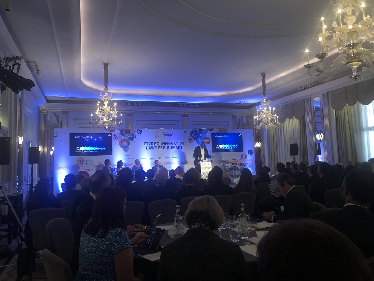 APSintel's tweet photo. Day 1 of the @ftlive Innovative Lawyer Summit has been superb. @JohnAmaechi’s speech on the need for resilience and considered #Change management for legal professionals very well-received #FTlive #FTILS https://t.co/ZhpCC2qIuY