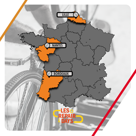 Carglass_France's tweet photo. A vos agendas 📅 ! Cette année encore nous organisons les #RepairDays, des journées dédiées à la #réparationresponsable
Samedi 22 juin à Lille : https://t.co/o6Ym7ntV3u
Mercredi 26 juin à Nantes : https://t.co/zVQGEIANov
Vendredi 28 juin à Bordeaux : https://t.co/6NRD5iQG91 https://t.co/yovgxJUcbZ