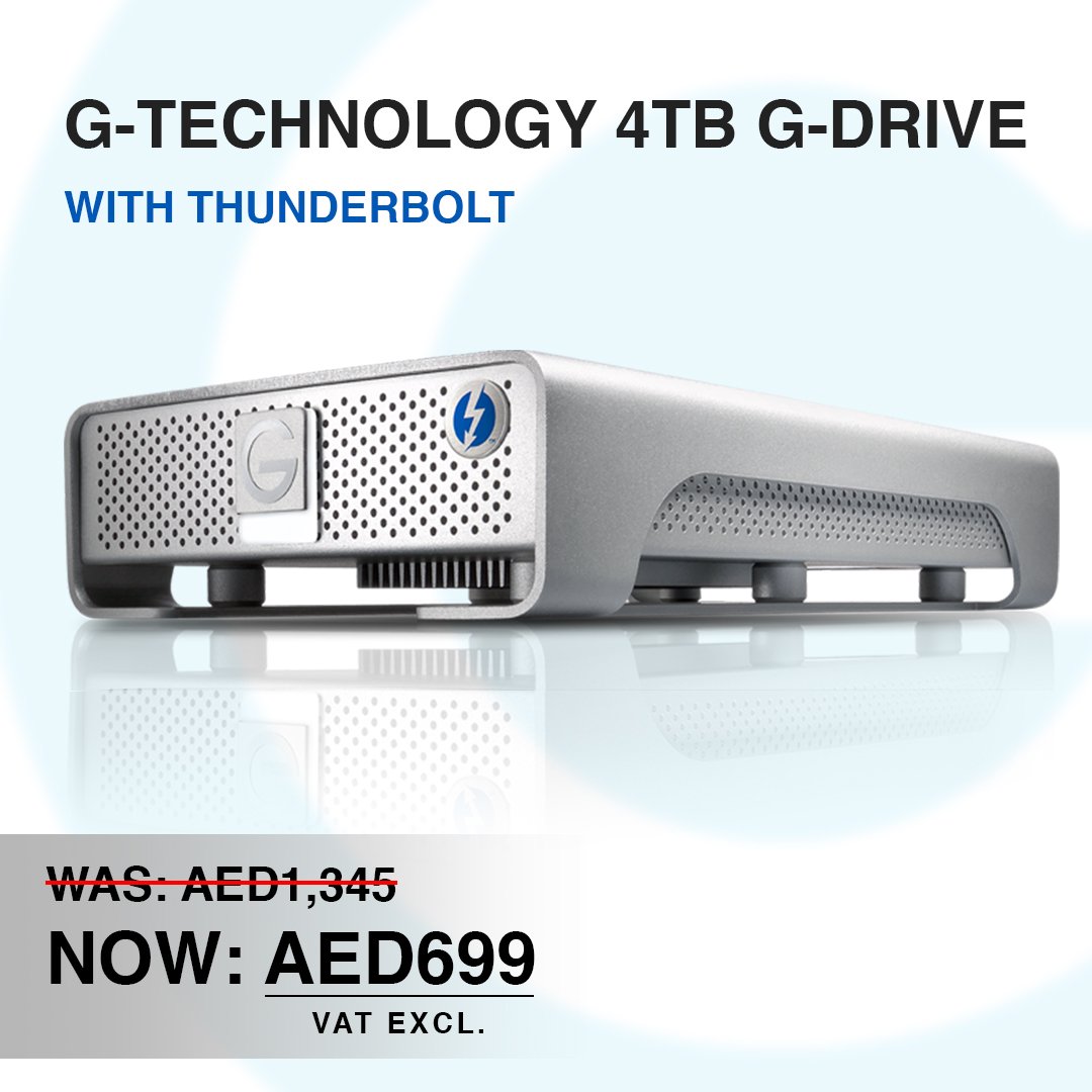 AMT_DUBAI's tweet image. G-Technology 4TB G-DRIVE with Thunderbolt is an external 7200 rpm hard drive complete with a 64MB cache.
-

Available at: amt.tv/g-technology-4…

-

#AdvancedMedia #GTechnology #4tb #HardDrive #Thunderbolt