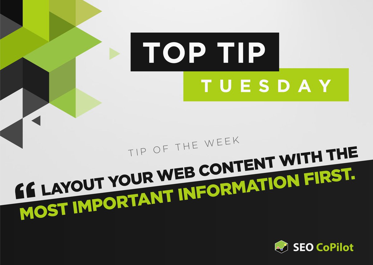 SEOCopilot's tweet image. In order to get the most important information about your business across to your visitors first, you should position it in the top sections of your website&apos;s home page.
For more help with your website design, get in contact with us on 01246 556 565.
#WebDesign #SEOCoPilot