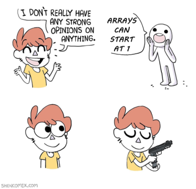 asciisystem's tweet image. #Programming_Meme

 Do you have any strong openinon? 

#fun #meme #code #codingmeme #coding #programming #programmingmeme #programmerlife #programmerhumor #array