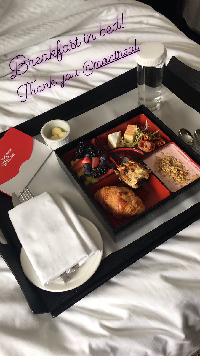 Thank you <a href="/Montreal/">Montréal</a> for our breakfast in bed! ##wec19