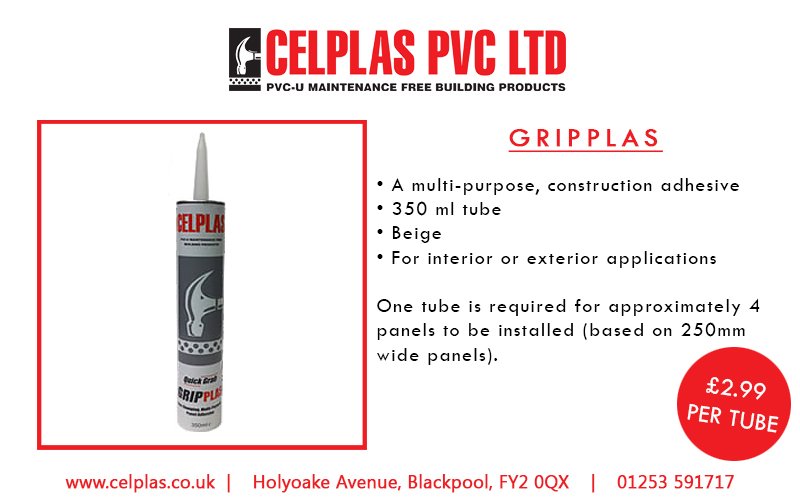Celplas_PVC's tweet image. Our ready-to-use panel adhesive is designed with cladding in mind, but Gripplas can also be used as a multi-purpose adhesive and will stick to almost every building surface. One of the most essential items who it comes to remodelling your home!

#Remodel #Construction #Home
