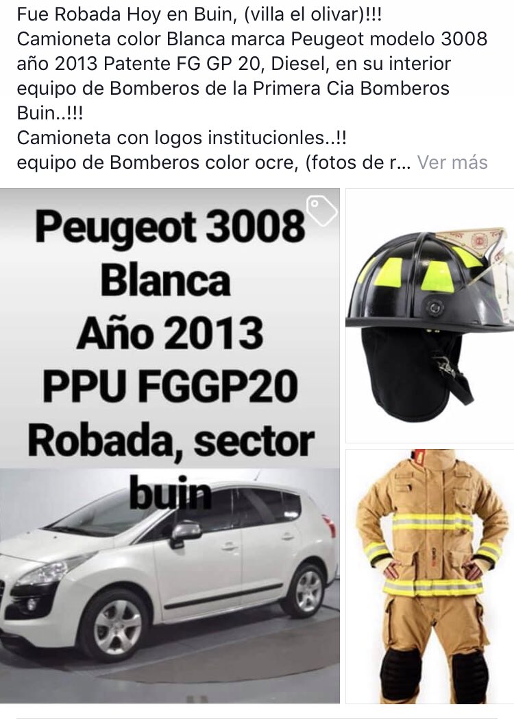 Difundir camioneta robada en Buin!!! de propiedad de una Voluntaria de Nuestra Compañia!! 
#Difunde 
#AutoRobado 
#BomberosVoluntarios