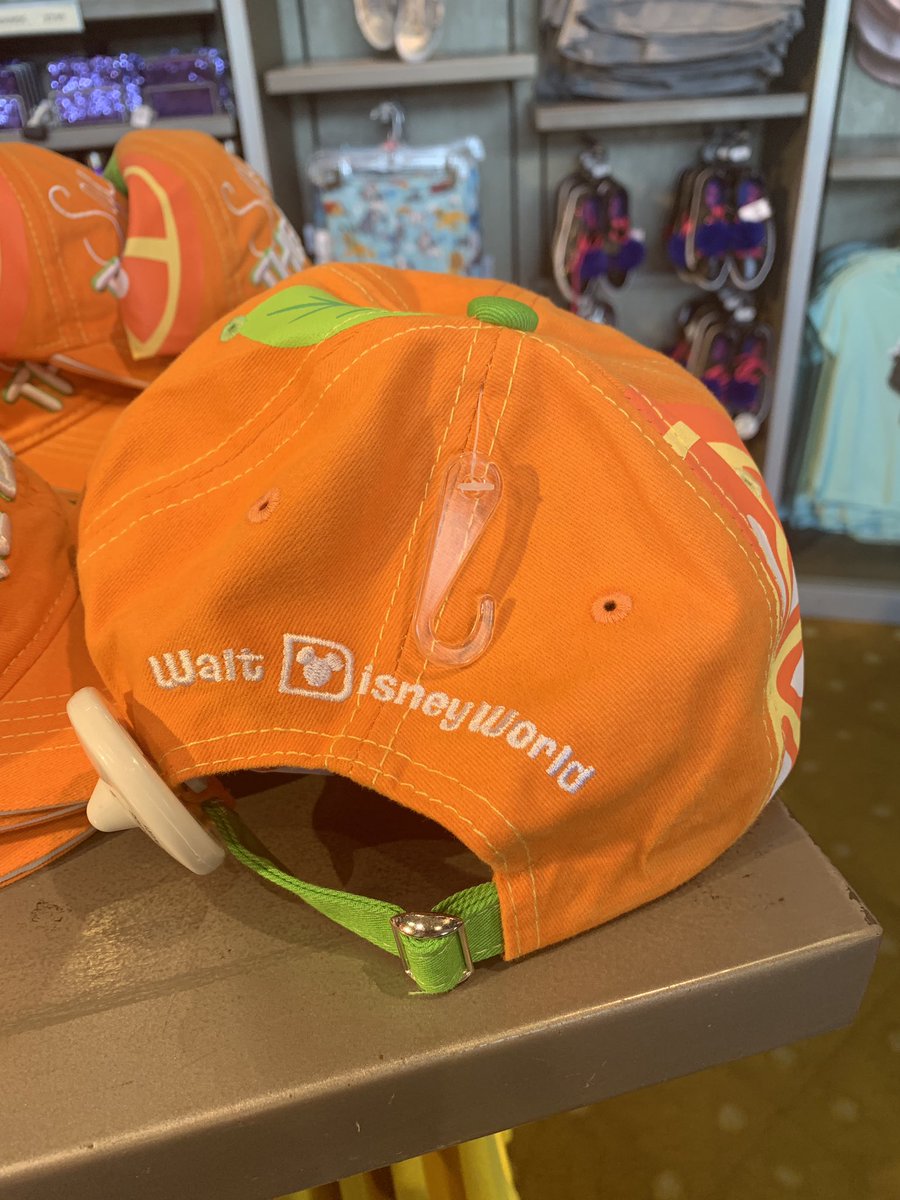 New Orange Bird “Squeeze The Day” Cap sported at MouseGear today. #LiveAtWDW
