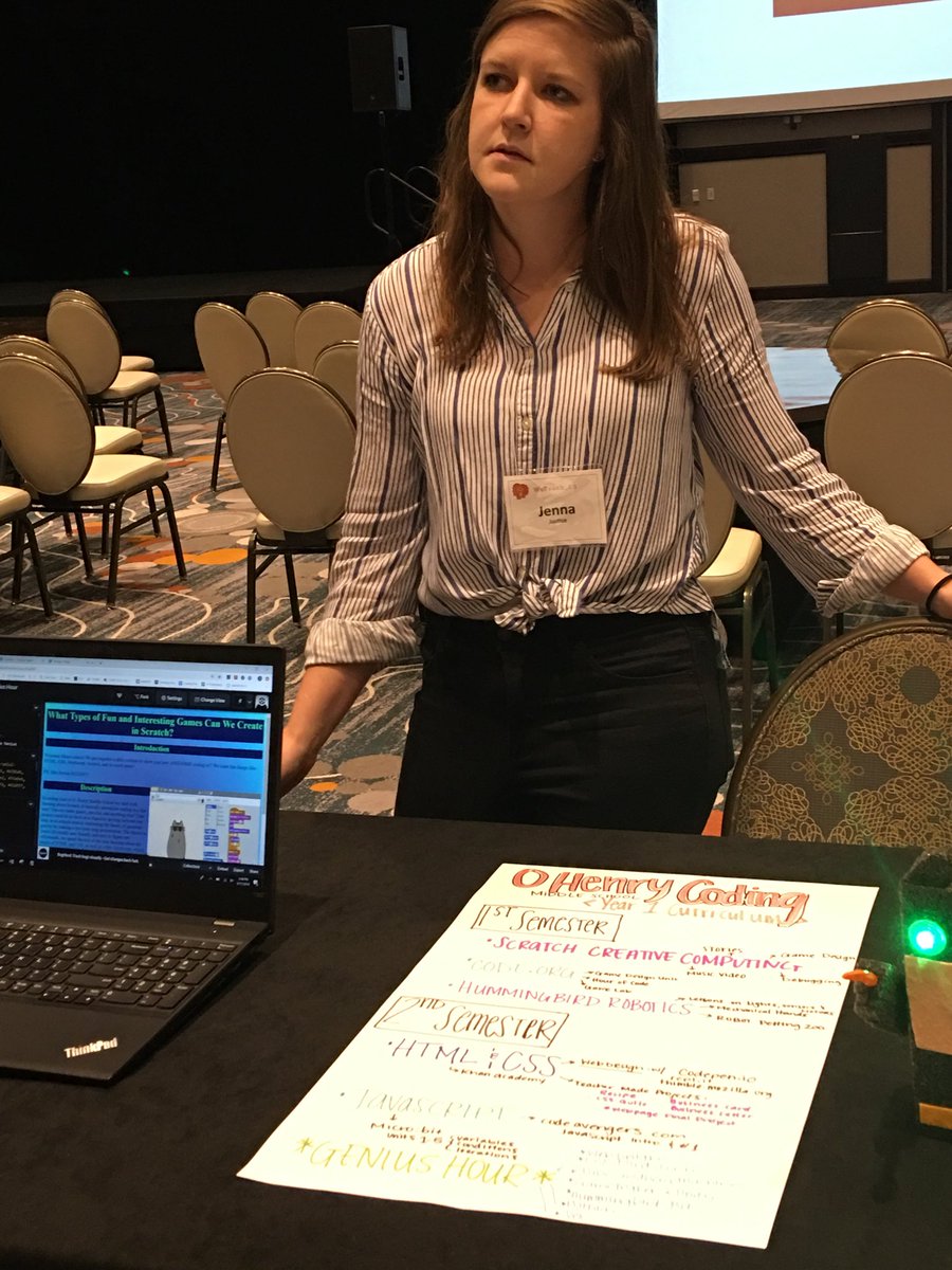 vkajones's tweet photo. #AISDProud of @Ohenryms students showcasing their programming skills @weteachcs #wtcs2019 #studentplayground #aisdcoders #csforall #superteacherjennajustice https://t.co/wKySCNM3JT