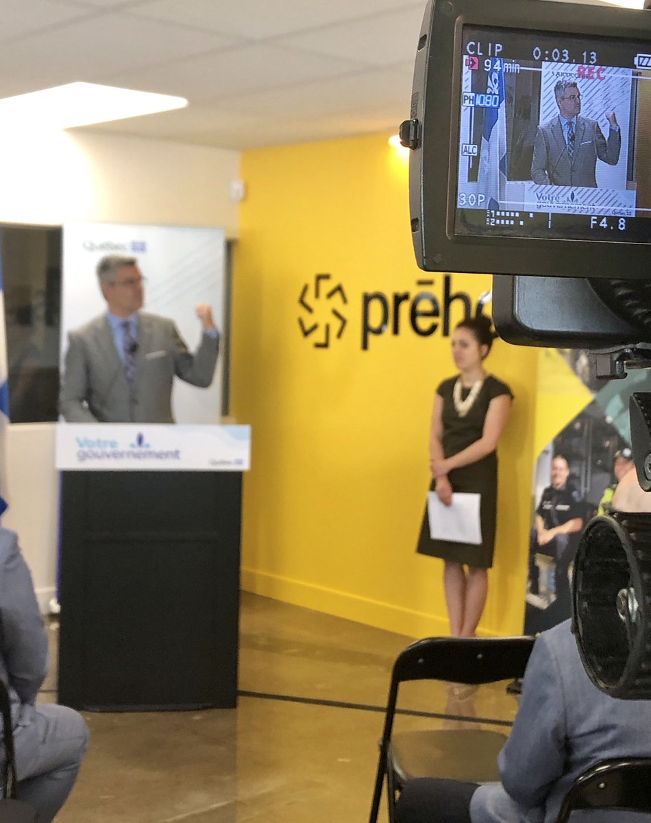 Le <a href="/GouvQc/">Gouvernement du Québec</a> et <a href="/Dessercom/">DESSERCOM</a> annoncent ce matin des investissements de près de 2 M$ pour le développement et la commercialisation de <a href="/prehosapps/">Prehos</a> #prehos <a href="/ericcaire/">Éric Caire</a> #innovation #technology #emergency <a href="/chris_chalifour/">Christian Chalifour</a> #polqc #Paramedic #sante