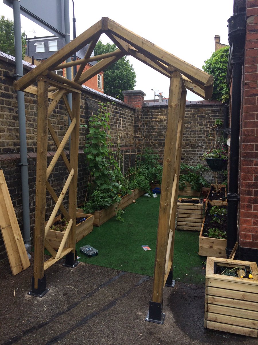 Our garden is becoming such a beautiful place! Thanks Mike for helping our green fingered learners create such a calming space @HeadTBAP #loveTBAP