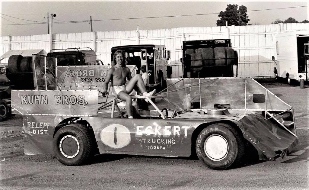 You may be cool, but you'll never be <a href="/ndlmhof/">NDLMHOF</a> Rick Eckert, sitting on top of a car with a mullet flying in the breeze cool. #1Motorsport1Goal #TooCoolTuesday