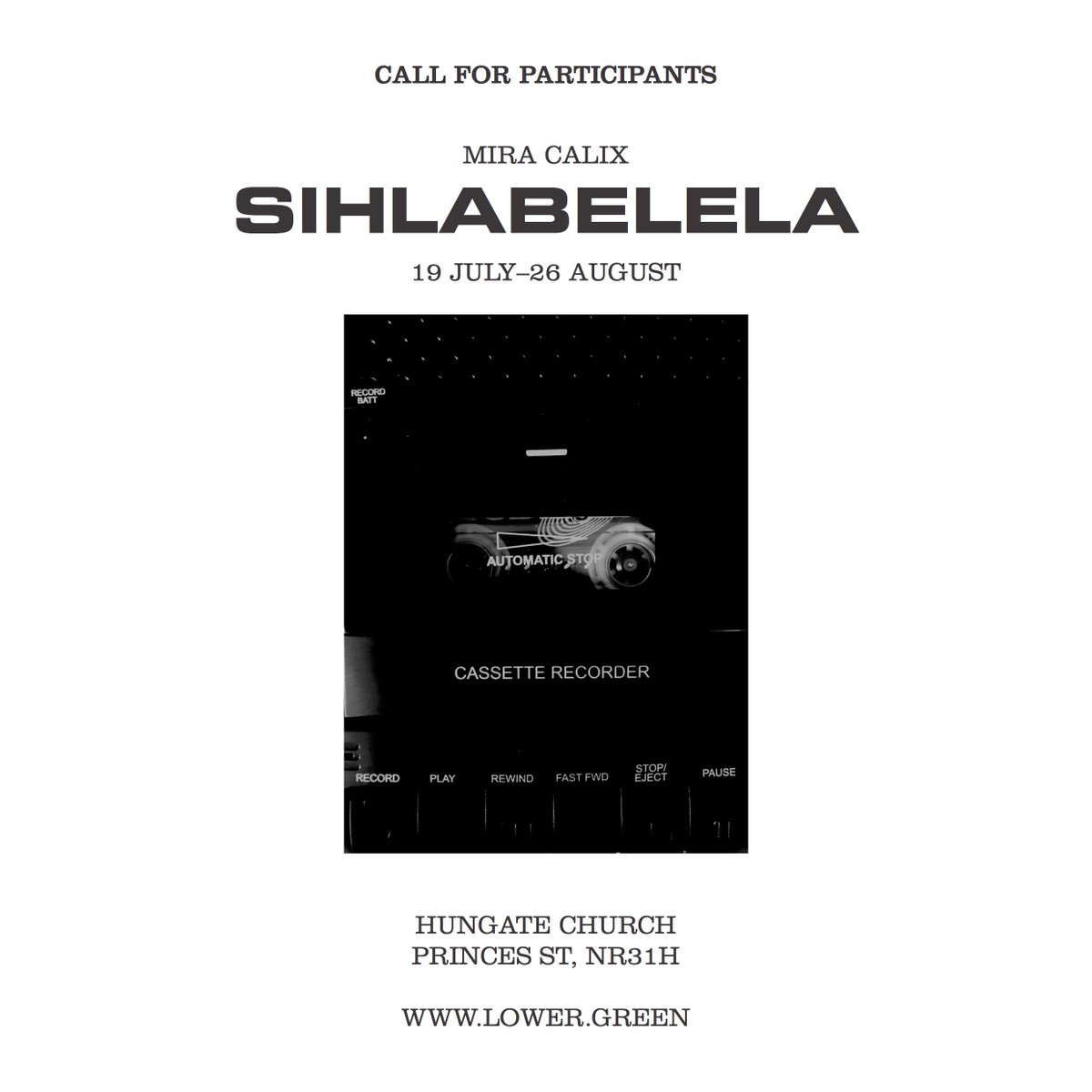 We've invited <a href="/miracalix/">Mira Calix</a> of <a href="/WarpRecords/">Warp Records</a> to realise a new work @HMA_norwich to open 19 July 2019. Mira is seeking collaborators to attend a free workshop and then help co-produce the work. If you would like to get involved go here: bit.ly/2ZzVMCf