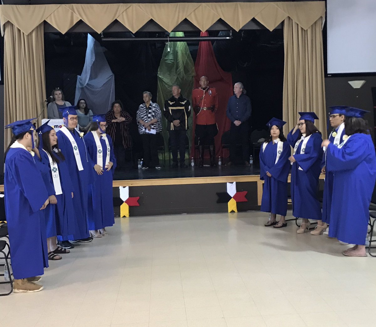 Congrats to the 9 graduates who are receiving their diplomas today in Wagmatcook!