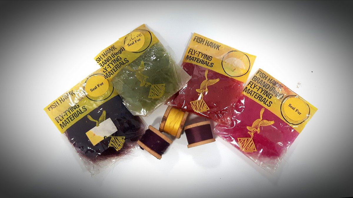 GayleMarsh14's tweet photo. Swansea market came up trumps again today. Love these old packets of #VeniardLtd seals fur. Time to tie up a few Concoctions for Trawsfynydd. #FlyTying #FlyFishing https://t.co/GHWDTHj6DY