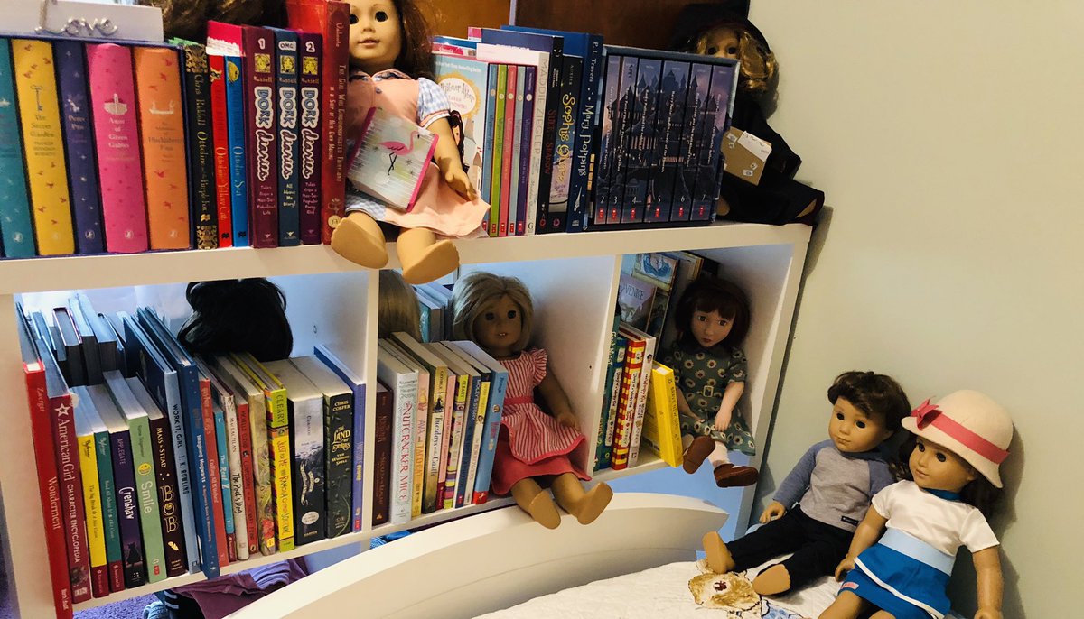 SarahSaysWrite's tweet photo. My daughter asked for a library in our house. We don’t have a disposable room so I put shelves behind her bed w/ a secret spot behind to read & write.
Rarely do I feel like an awesome parent but when she asked for a library it made me feel like a rockstar. 😉 #WritingCommunity https://t.co/ddwph5QUX3