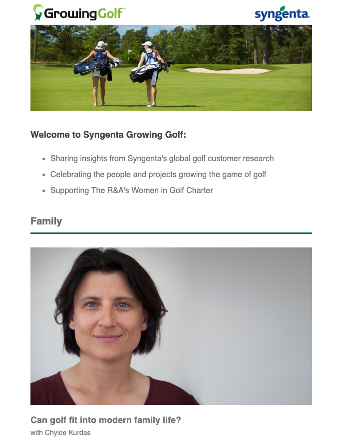 Syngenta Growing Golf is here to support the @RandA #WiGCharter and help the industry realize its $35bn opportunity.

For the latest articles and features, subscribe to the Growing Golf newsletter:

growinggolf.com/register

#growinggolf #syngentagolf