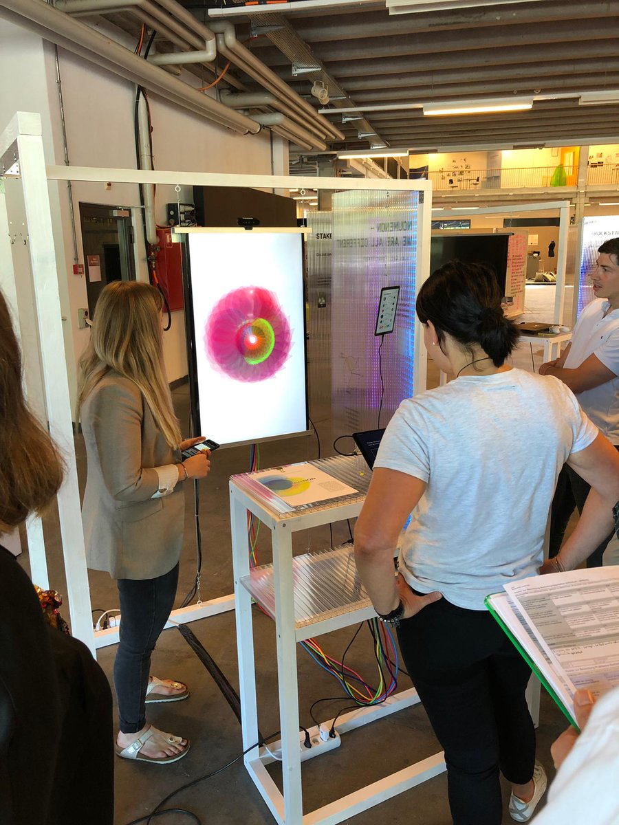 loerih's tweet photo. OVER AND OUT! Bachelor-Project-Presentations are over and we are ready for Werkschau – starting on friday. Be there! #digitalideation #bachelor #hsludk #dataviz #p5js #creativecoding #overandout #infographics #psychology #noumenon https://t.co/vExWivr6a6