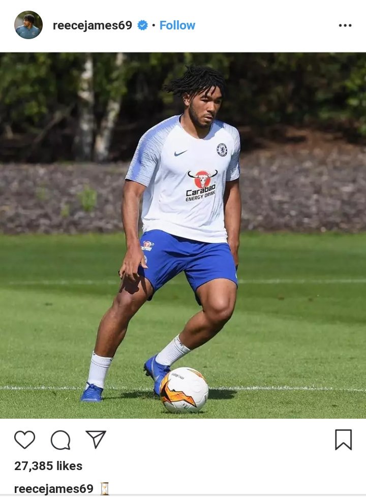 Blue_Footy's tweet image. Reece James on IG yesterday. What does it mean? Is this new or old picture? @AlexGoldberg_