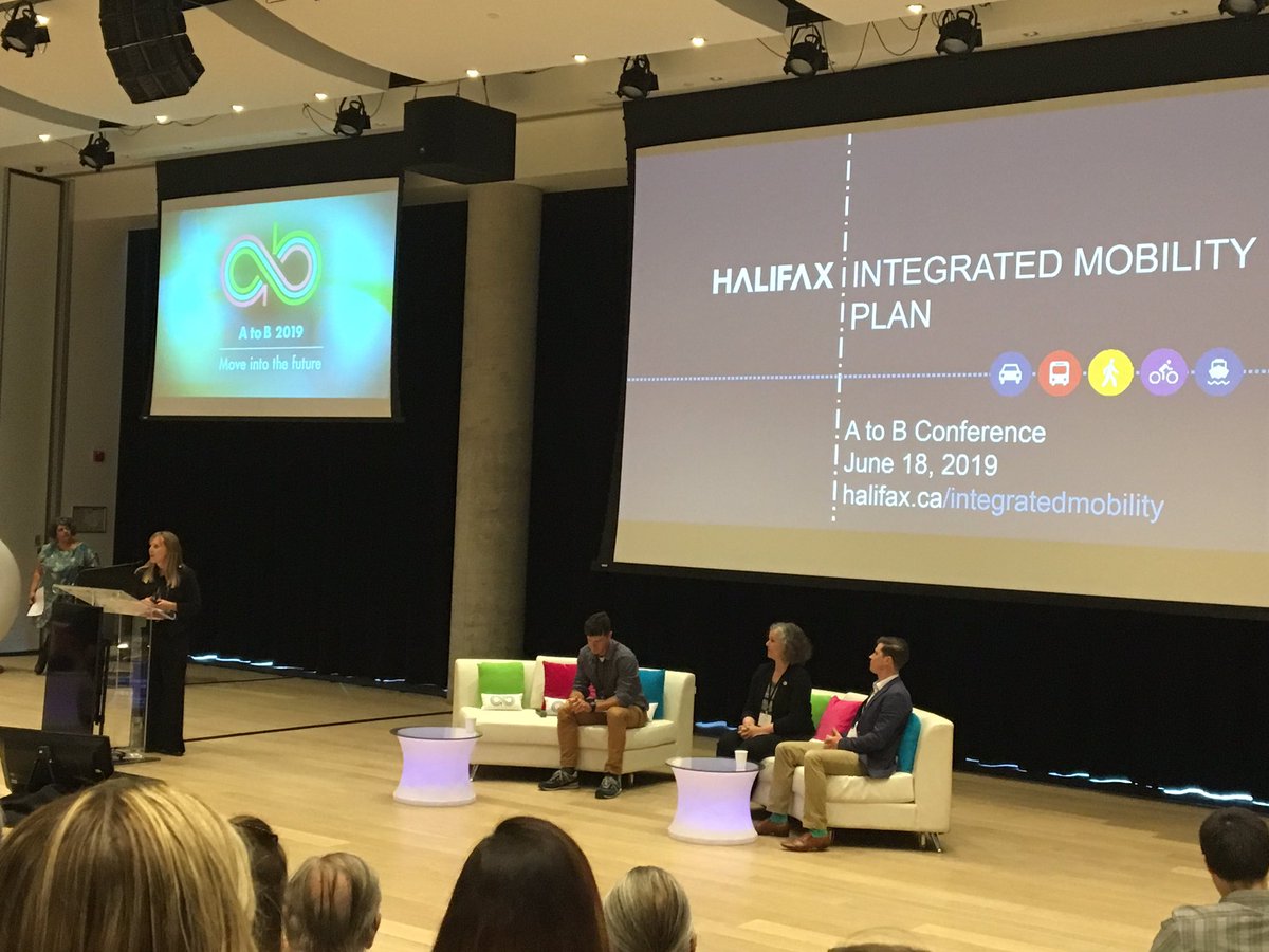 Wilmshd's tweet photo. Now listening to the awesome Tanya Davis talk about the Integrated Mobility Plan. #atobevent19 https://t.co/LhFacOu6xB