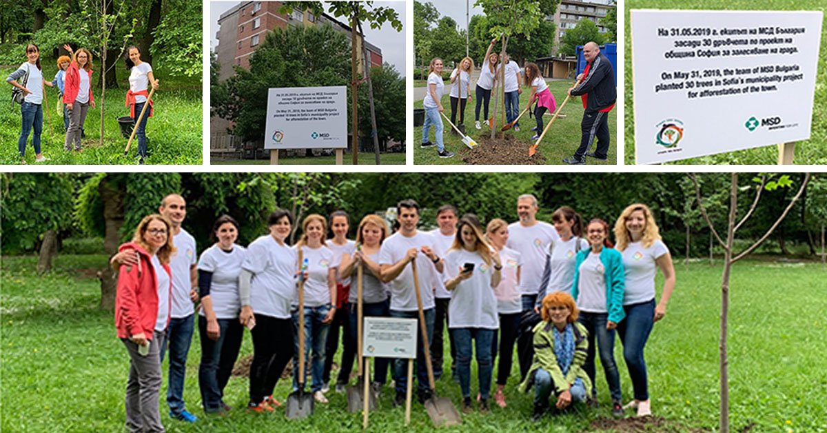 At MSD, we believe strongly in sustainability and in efforts aimed at protecting our environment. Recently, the #MSDBulgaria team came together to plant 40 trees in Sofia as part of the city's afforestation project. Great work, team! #AtMSDImInspired #MSDEMEA