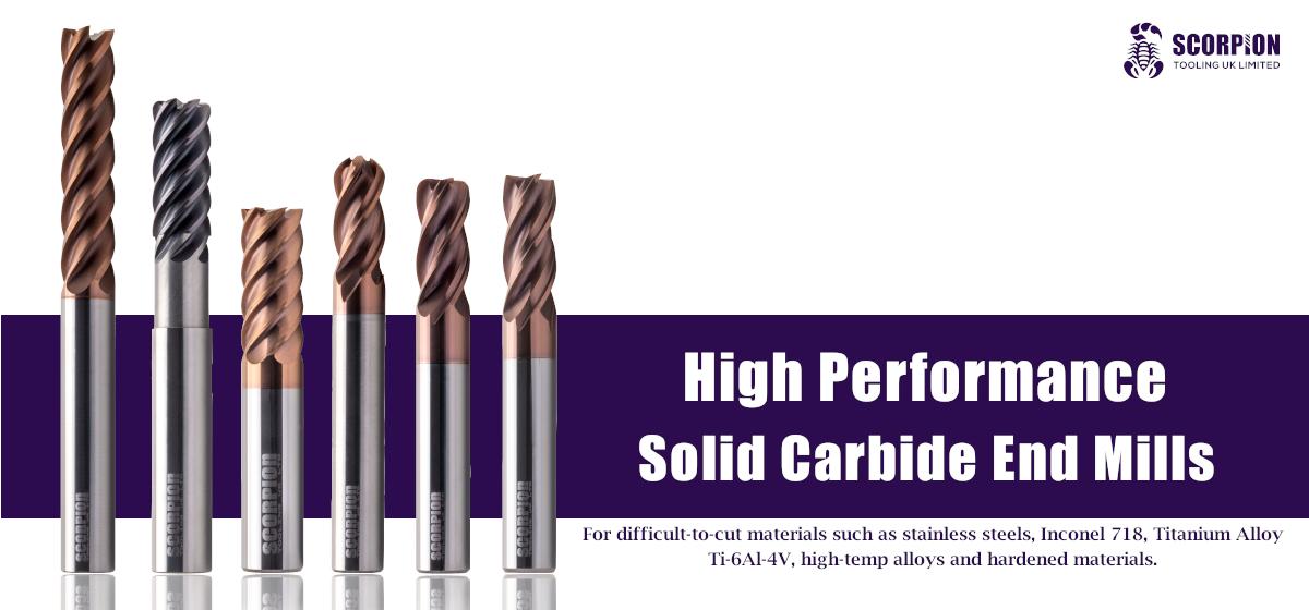 Our range of #HighPerformance Solid Carbide #EndMills are specially designed for high-speed machining and high-precision machining as well as finishing operations. These end mills have #optimised geometries and coatings for #milling difficult to machine materials. #ukmfg