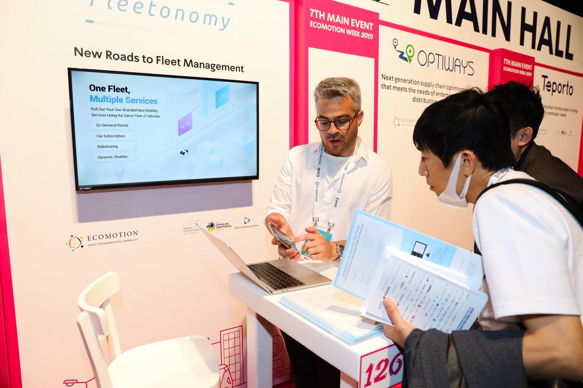 FleetonomyIO's tweet photo. A few last photographs of our CEO, @IsraelDuanis from #EcomotionWeek2019. Thanks again for an amazing event! Visit us at https://t.co/ysxU6Mnv2S
๐ธ by @EcoMotionIL #tbt #fleetonomy #fleetmanagement #maas #taas #smarttransportation #newmobility https://t.co/5YV8bG2g9U