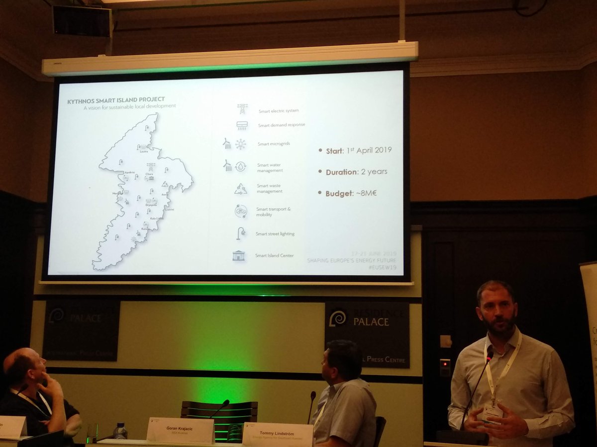 Presenting our #lighthouse project: Kythnos Smart Island 
A vision for sustainable local development
#EUSEW19
