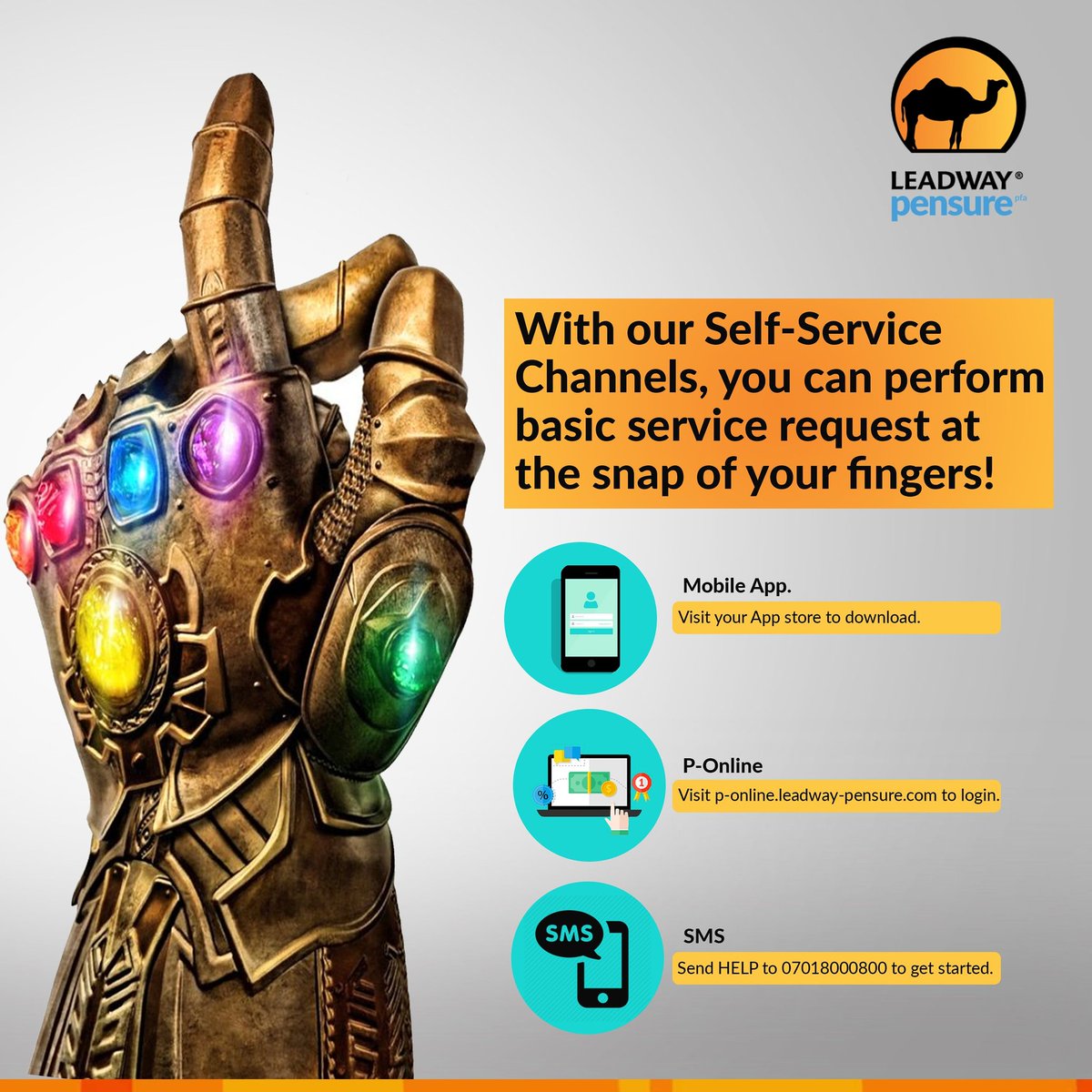 Leadway Pensure A Twitter You Don T Have To Go To Our Branch Offices To Perform Basic Service Requests With Our Self Service Channels You Can Check Your Rsa Balance Get Instant Access To