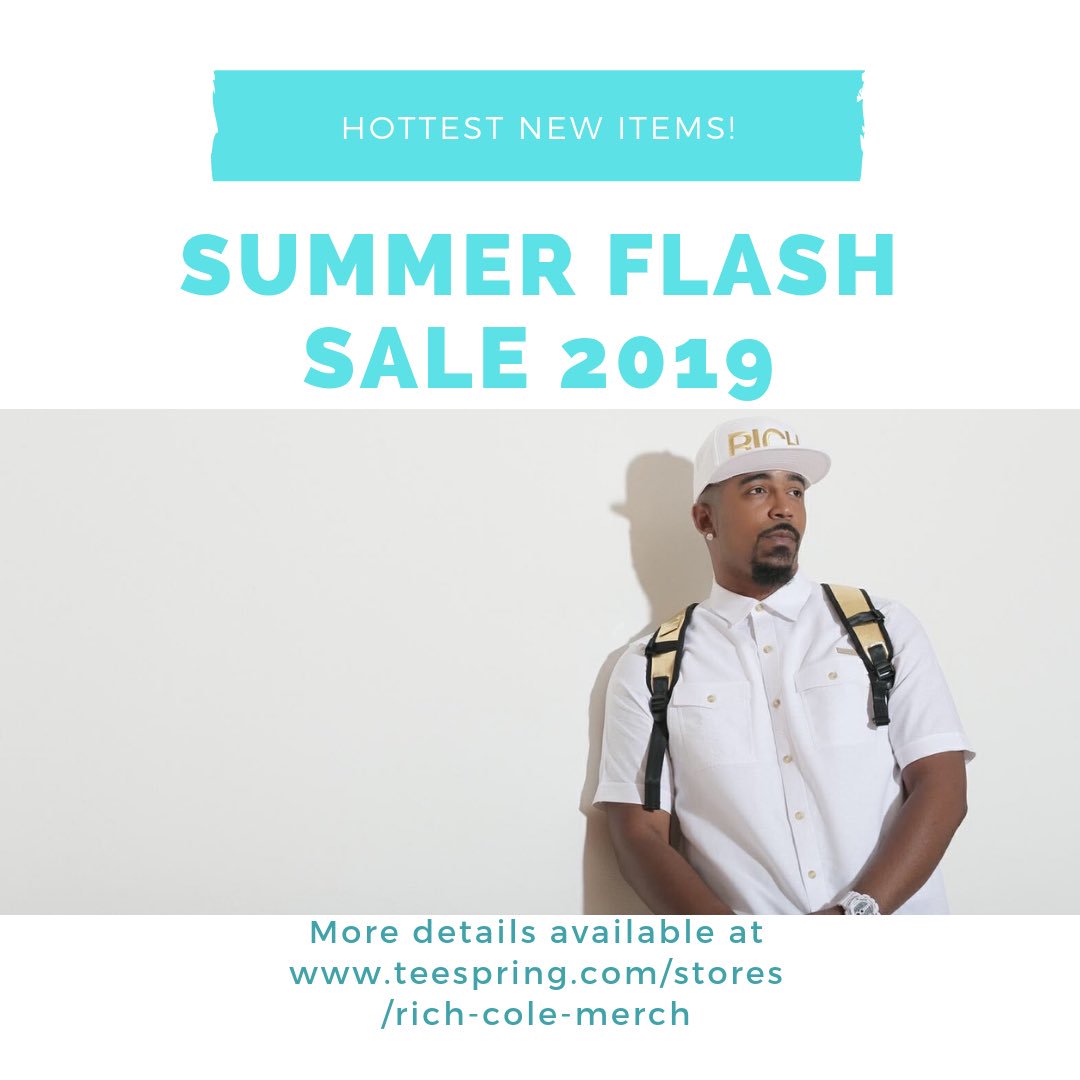 RichColeMerch's tweet photo. Our best selling gear by @iamRichCole just got a Summer 2019 refashion! Shop Today! 
                  👕 👚👖 
               *Link In Bio* https://t.co/KEC9irtU0A