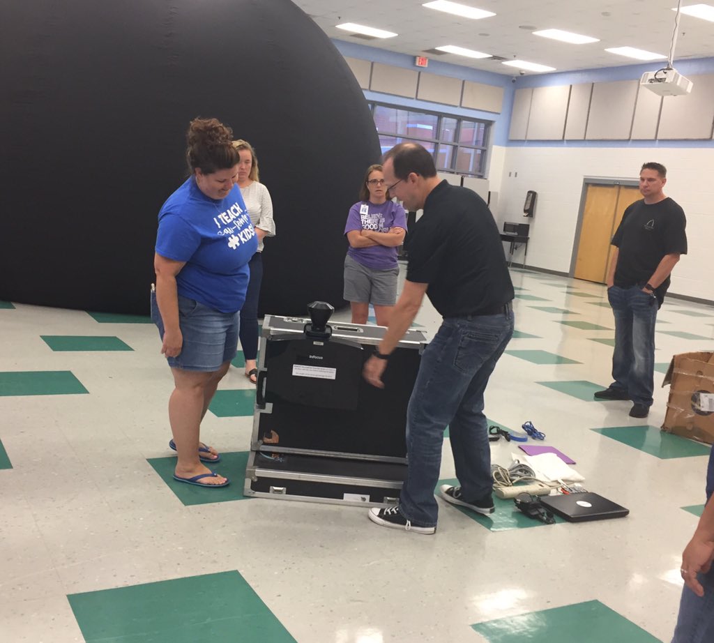 scps_poy's tweet photo. Adding the projector to the StarLab https://t.co/78jaE0vKKi