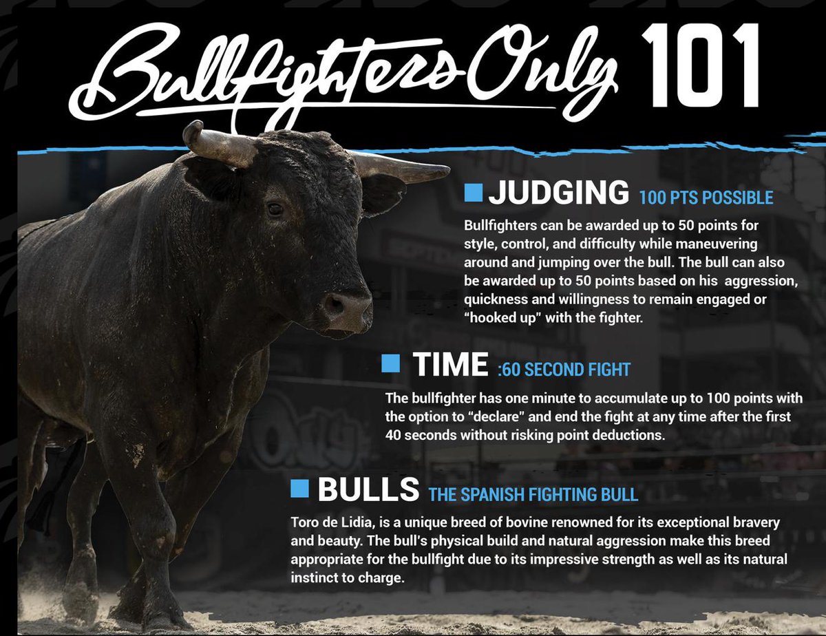 PikesPeakRodeo's tweet image. Did you know we have @bfsonly back on the schedule for this year's Pikes Peak or Bust Rodeo? Don’t miss these fearless bullfighters going head-to-head Wednesday, Thursday and Friday ONLY.
bullfightersonly.com/about-1/bfo-10… #PPOBR #fearless
