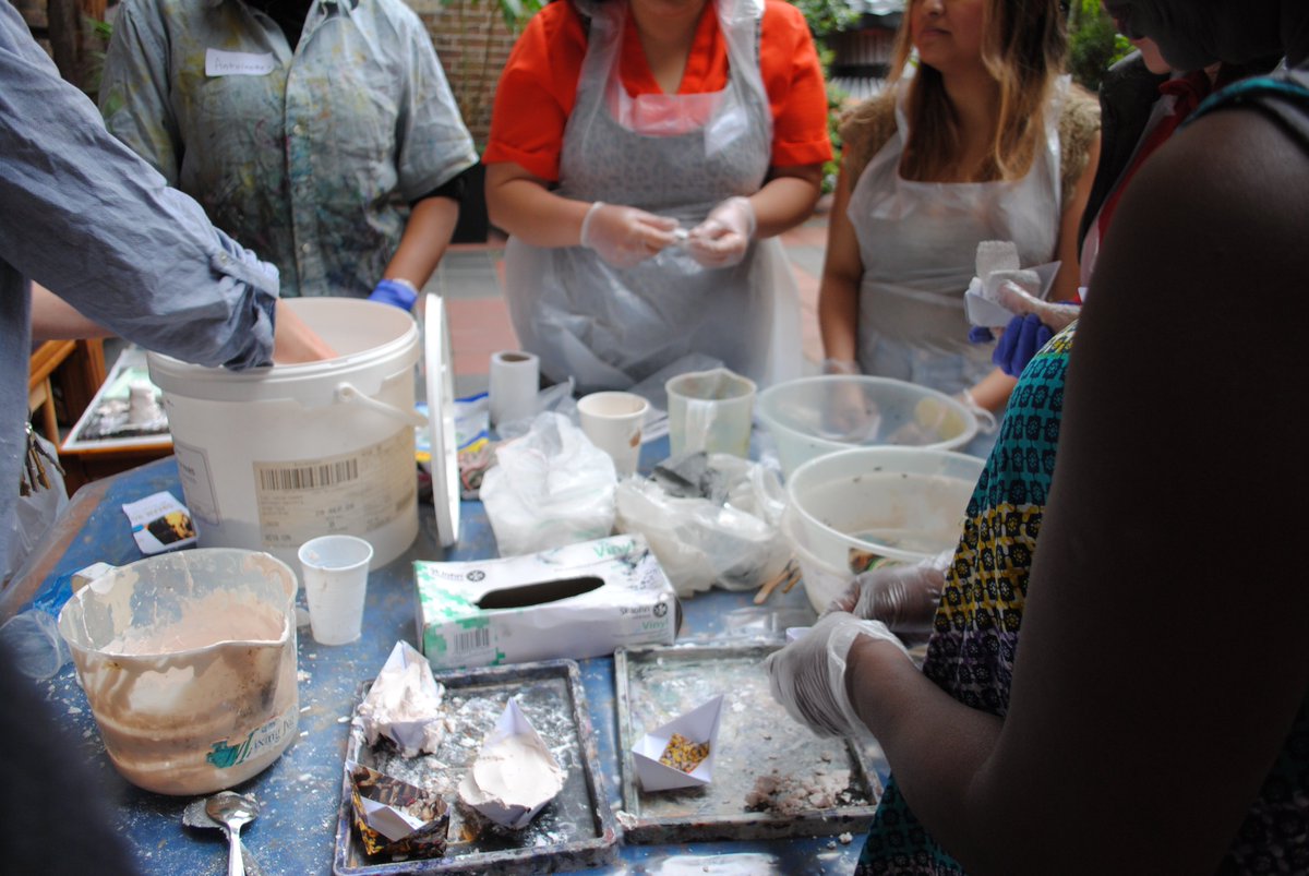 ogeducation's tweet photo. Big thanks to everyone who came to our #sculpture #workshop #artclub on Saturday! We had a blast! @OctoberLondon #materials #experiment #LRVandy #exhibition https://t.co/iwfBibglSx