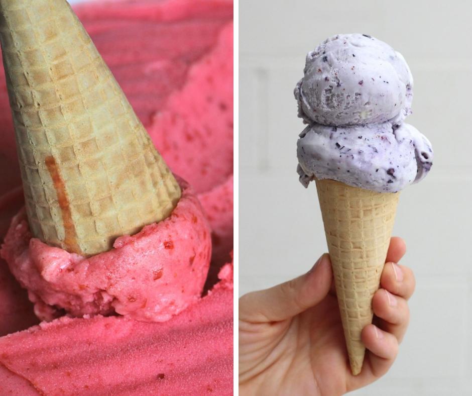 With each $6 ticket, you’ll get generous samples from five local creameries this Sunday! - and 100% of ticket sales is donated to the Chambliss Center For Children.

Second on our list is Clumpies Ice Cream Co. serving Raspberry Sorbet and Blueberry White Chocolate Chunk! 🍦