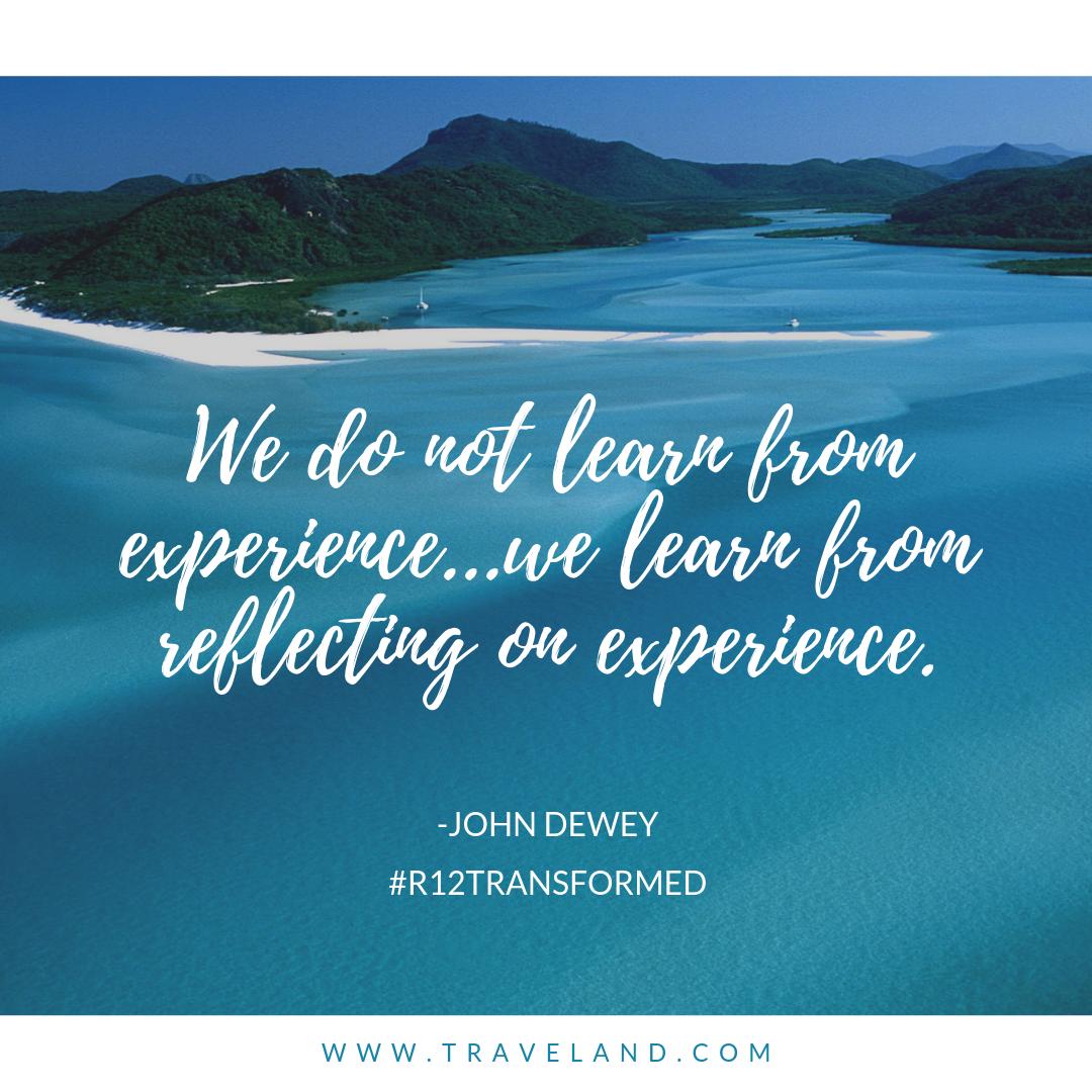 techexpeditions's tweet image. Love this quote mentioned by @mcnairan3 this morning at #r12transformEd #REFLECTION