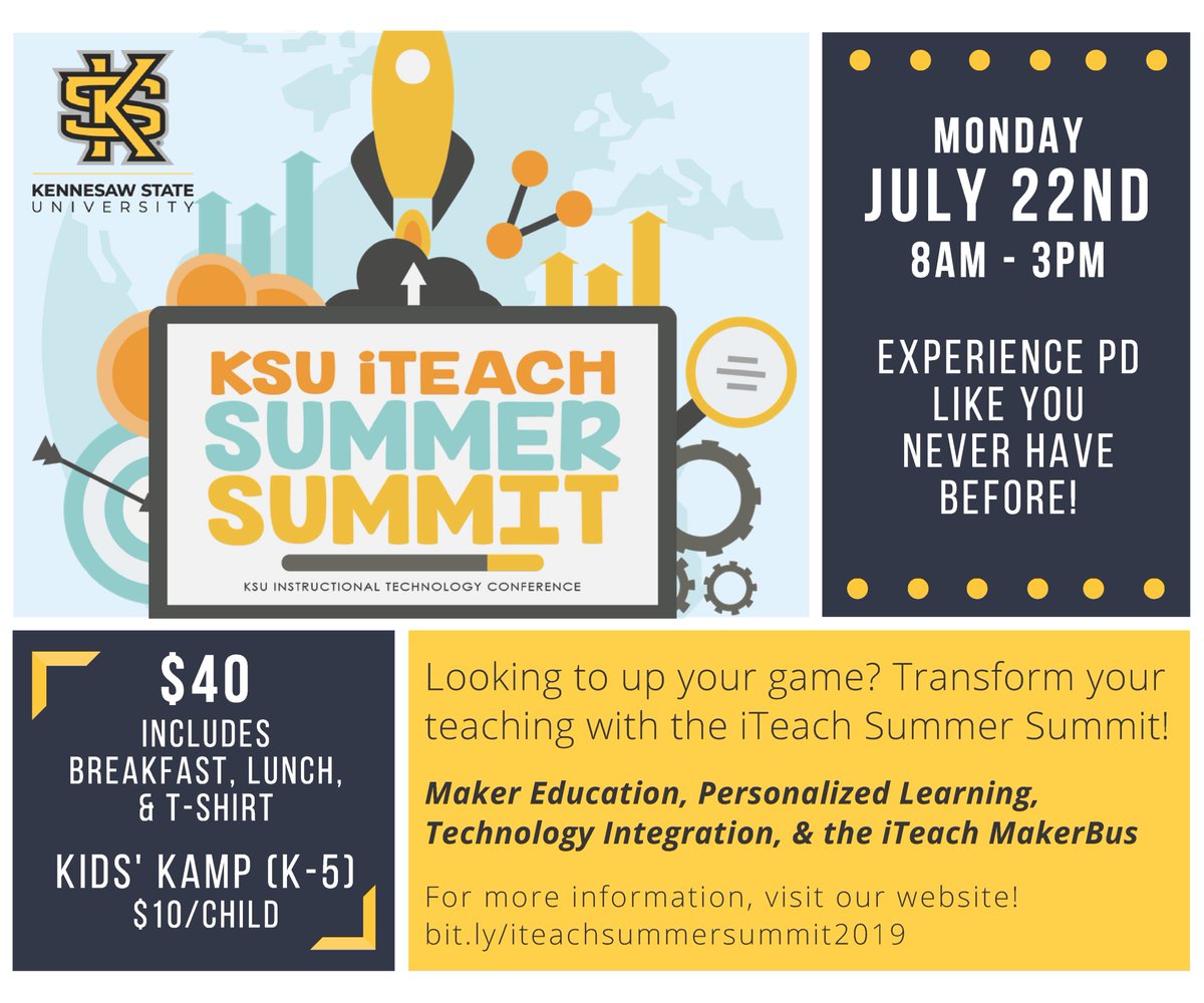 JC_TeachTech's tweet photo. The Summer Summit is coming soon!!!  Where else can you learn, get breakfast, lunch and a T-shirt for $40????!!!  Join us on July 22 at our #summersummit https://t.co/EOwt1gxGY1 https://t.co/hNjmp1ormU